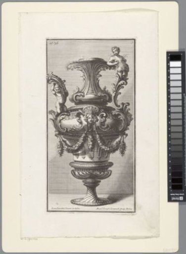 Vase with a Putto and a Woman Ending in Leaf Ornament