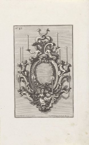 Wall Sconce with Dolphins and Winged Figures
