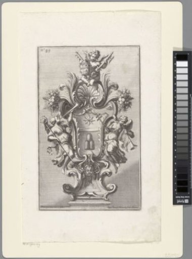 Ornament with Angels and the Coat of Arms of Pope Clement XI