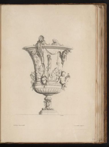 Vase with young satyrs