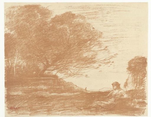 Sappho in a landscape