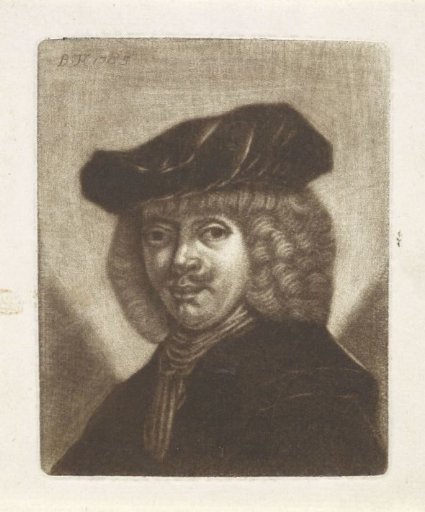 Bust of a man with a cap