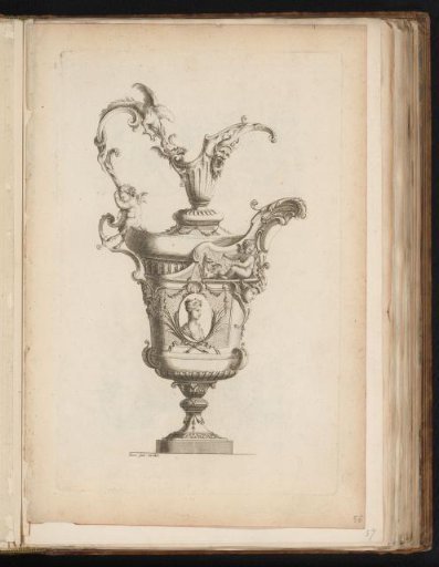 Can with a putto, satyr, and portrait medallion