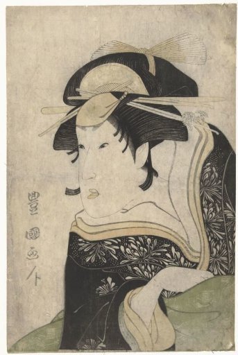 Bust portrait of Segawa Kikunojo III