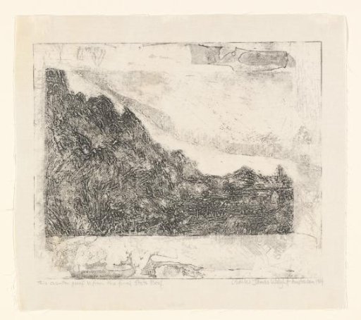 Rocky landscape with roads and river