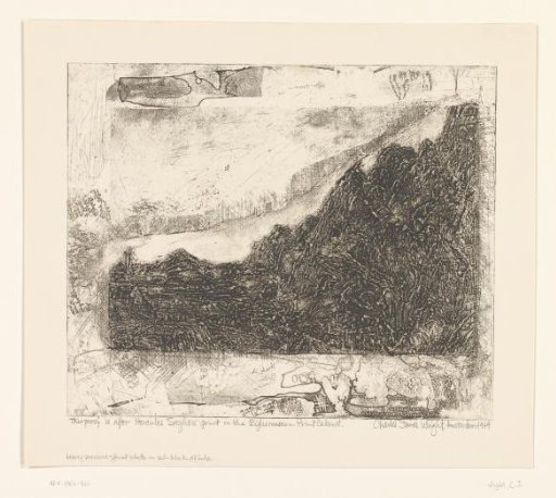 Rocky landscape with roads and a river