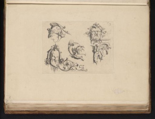 Ornaments with masks and heads