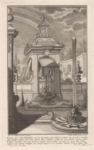 Garden house and fountains