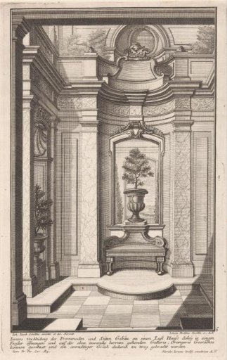 Interior of a garden house