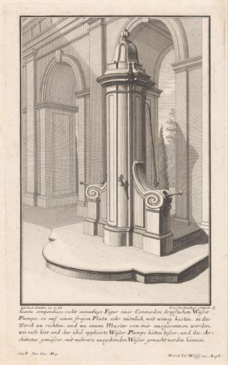Water pump for round arches
