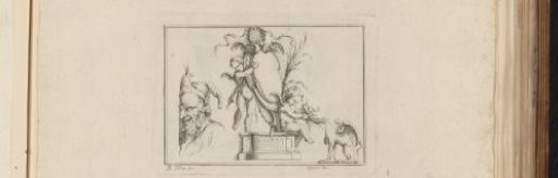 Cartouche with a sphinx and soldier