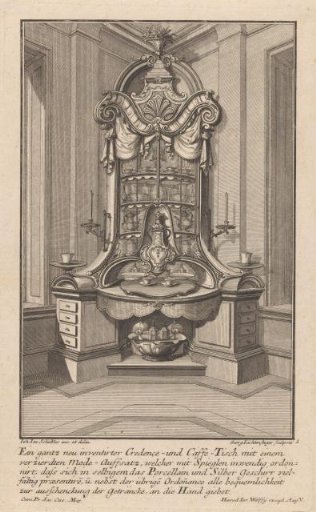 Sideboard with tableware