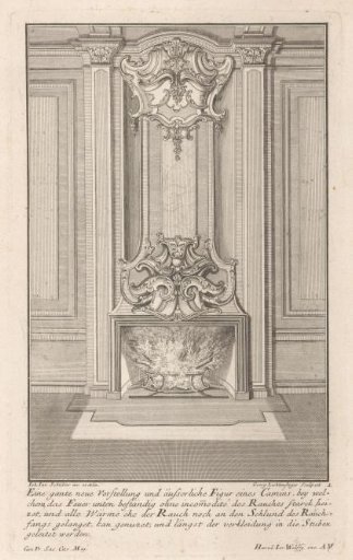 Fireplace with fire