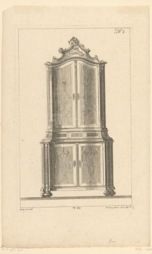 Cabinet with Rocaille Ornaments