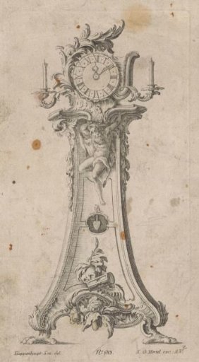 Clock with Father Time