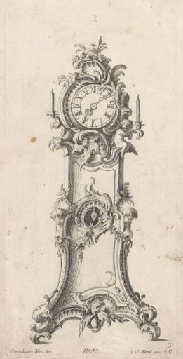 Clock with Putti