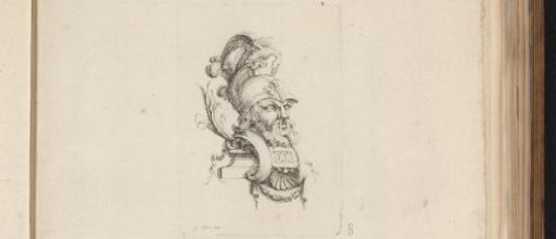 Mascarons of a soldier