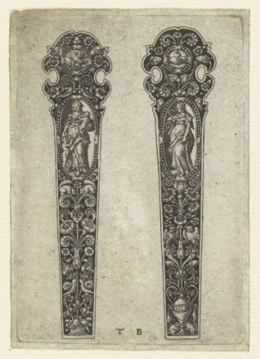 Two knife handles