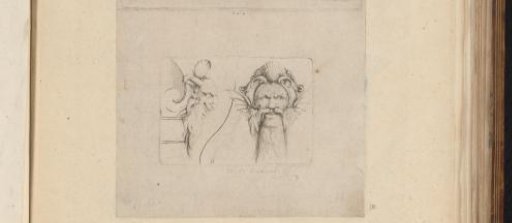 Two grotesque masks