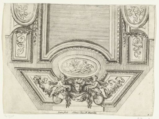 Half of an oblong ceiling