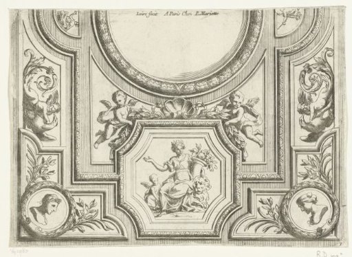 Half of a rectangular ceiling