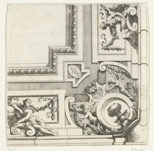 Quarter of a square ceiling