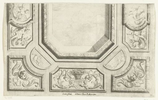Half of a rectangular ceiling