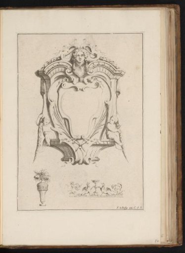 Cartouche with a mask of Ceres