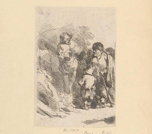 Singing man and listening audience