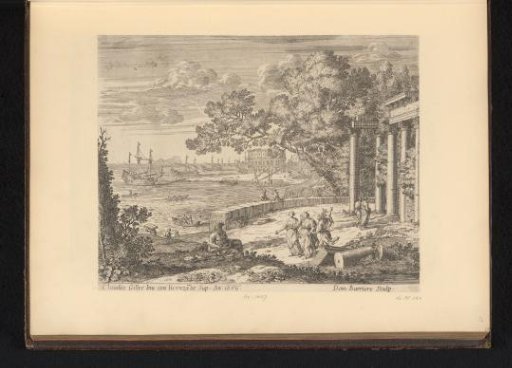 Landscape with Mercury escorting two women