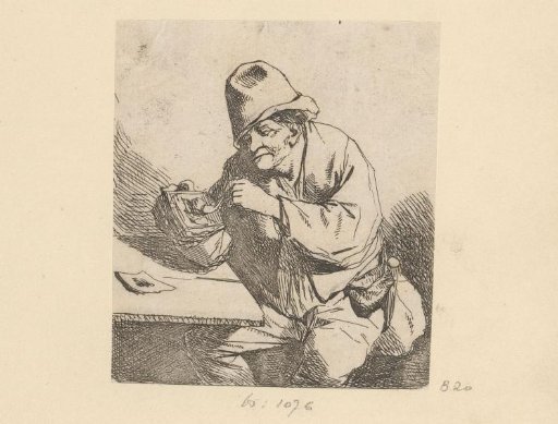 Man Lighting a Pipe