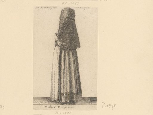 Woman in traditional dress from Normandy
