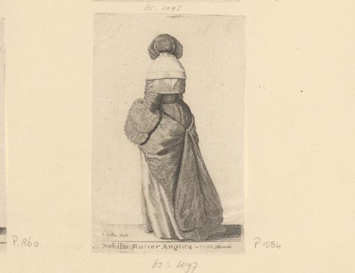 Woman in traditional dress from England