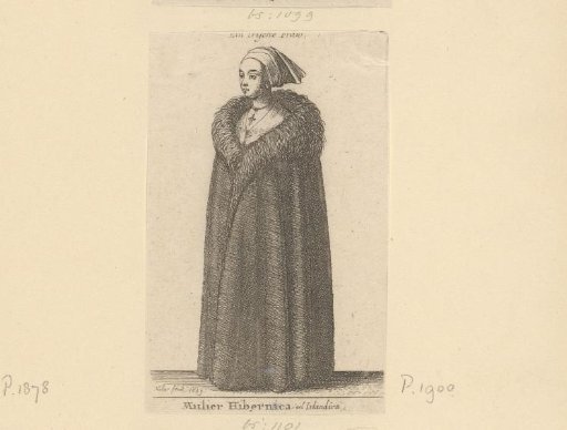 Woman in traditional dress from Ireland