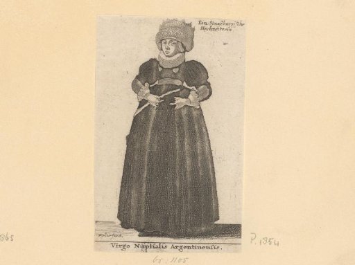 Woman in traditional dress from Strasbourg