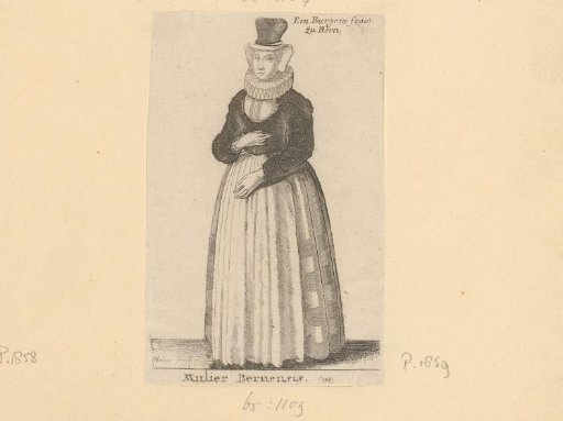 Woman in traditional dress from Bern