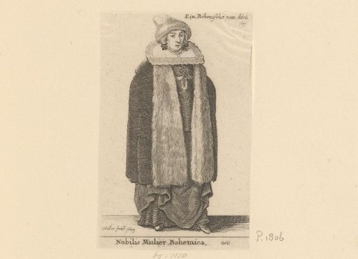 Woman in traditional dress from Bohemia