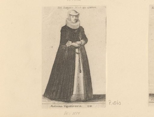 Woman in traditional dress from Zurich