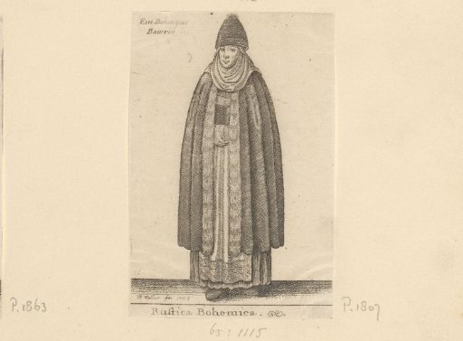 Woman in traditional dress from Bohemia