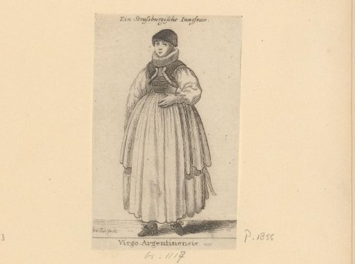 Woman in traditional dress from Strasbourg