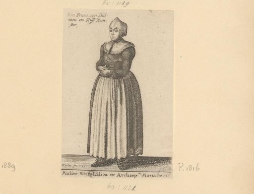 Woman in traditional dress from Westphalia