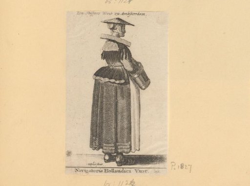 Wife of a Dutch navigator in traditional dress