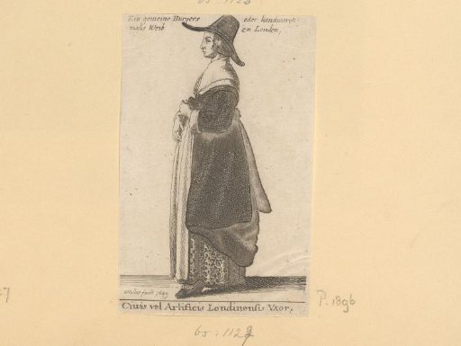 Woman in traditional dress from London