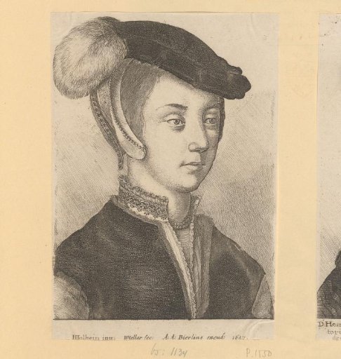Portrait of a Young Woman with a Plumed Bonnet