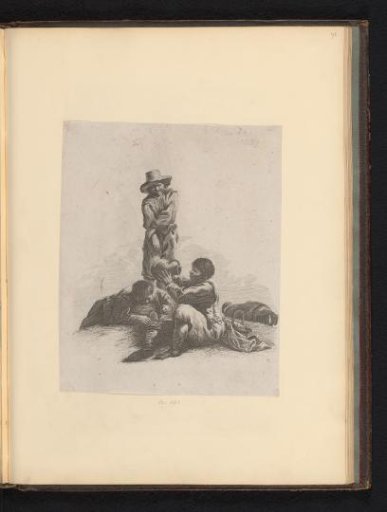 Three resting men