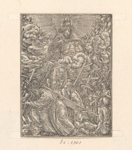 Christ Carrying His Cross Followed by Others