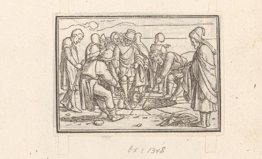 Joseph is drawn from the pit by his brothers