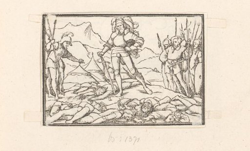 Joshua as Commander of the Israelites with the Bodies of the Defeated Kings