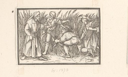 Boaz Meets Ruth at the Harvest