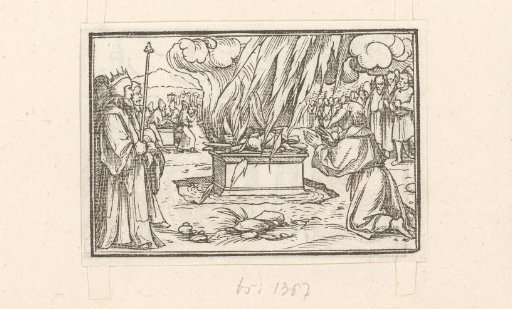 Elijah's Sacrifice Consumed by Fire